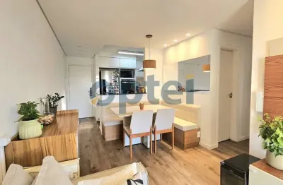 Apartamento de 2 dorms (suíte), 1 vaga com churrasqueira à carvão no condominio exuberance club