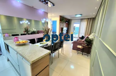 Apartamento de 2 dorms (suíte), 1 vaga com churrasqueira à carvão no condominio exuberance club