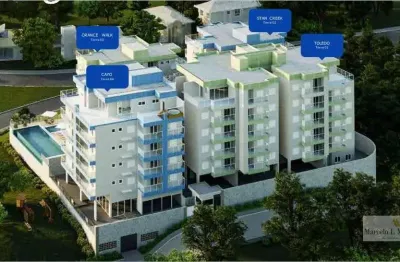 Cobertura 03 quartos suítes com piscina na itaguá em ubatuba