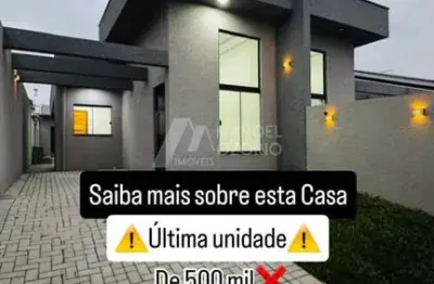 Casa 3 quartos 1 suíte com edícula em capela velha  -  araucária