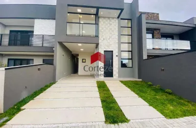 Sobrado em condomínio com 128,44m² 3 quartos, à venda, no bairro costeira em são josé dos pinhais