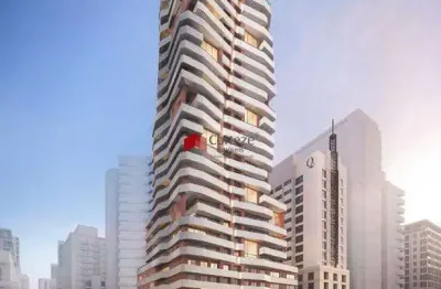 Apartamento com 46,64m² 1 quarto, à venda, no bairro batel em curitiba