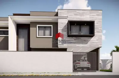 Sobrado com 124,58m² 3 quartos, à venda, no bairro jardim cruzeiro em são josé dos pinhais
