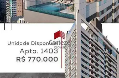Apartamento com 64,7m² 2 quartos, à venda, no bairro meia praia em itapema