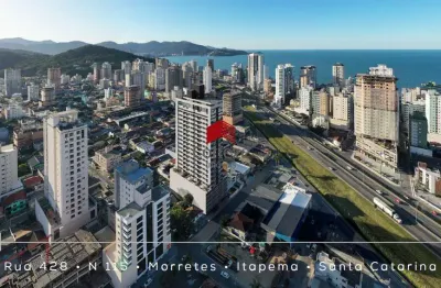 Apartamento com 69m² 2 quartos, à venda, no bairro meia praia em itapema