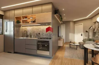 Apartamento com 51,4m² 2 quartos, à venda, no bairro centro em curitiba