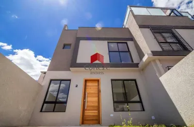 Sobrado em condomínio com 147m² 3 quartos, à venda, no bairro lindóia em curitiba