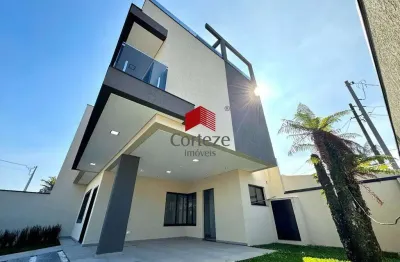 Sobrado com 170m² 3 quartos, à venda, no bairro boneca do iguaçu em são josé dos pinhais