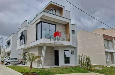 Sobrado em condomínio com 152m² 3 quartos, à venda, no bairro costeira em são josé dos pinhais