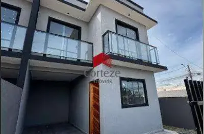 Sobrado com 81,14m² 3 quartos, à venda, no bairro umbará em curitiba