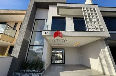 Sobrado em condomínio com 145,6m² 3 quartos, à venda, no bairro costeira em são josé dos pinhais