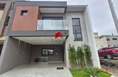 Sobrado em condomínio com 144,48m² 3 quartos, à venda, no bairro costeira em são josé dos pinhais