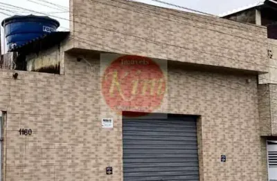 Salão comercial para locação em ferraz de vasconcelos, chácara laguna, 2 banheiros
