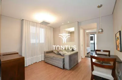 Apartamento com 1 dormitório para alugar, 42 m² por r$ 2.300,00/mês - bigorrilho - curitiba/pr