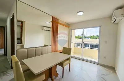 Apartamento novo 02 quartos com modulados e varanda para locação ponta negra