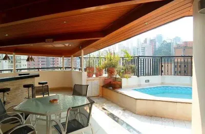 Cobertura à venda com 4 quartos, sendo 4 suítes,  no condomínio colline d' argent, são paulo - sp