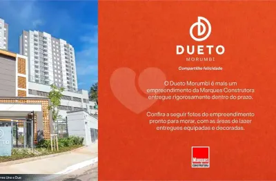 Apartamento à venda com 2 quartos no condomínio dueto morumbi, são paulo - sp
