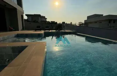 Luxuoso sobrado com piscina de borda infinita  em c ondomínio de alto padrão