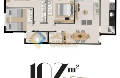 Apartamento com 3 quartos à venda na rua abrão caixe, condomínio itamaraty, ribeirão preto, 107 m2 por r$ 906.128