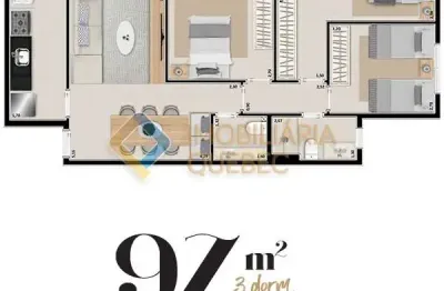 Apartamento com 3 quartos à venda na rua abrão caixe, condomínio itamaraty, ribeirão preto, 97 m2 por r$ 788.254
