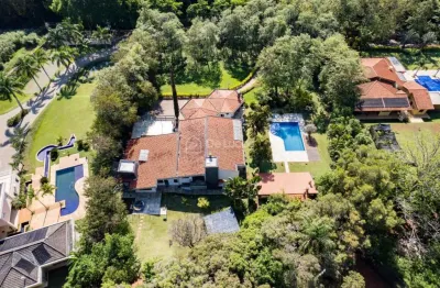 Casa em condomínio fechado com 5 quartos à venda na alameda das tipuanas, 225, sítios de recreio gramado, campinas, 842 m2 por r$ 9.000.000