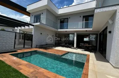 Casa em condomínio fechado com 4 quartos à venda na avenida carlos diaulas serpa, 100, loteamento parque dos alecrins, campinas, 320 m2 por r$ 3.700.000