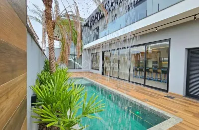 Casa em condomínio fechado com 3 quartos à venda na rua sebastião cardoso, 168, parque brasil 500, paulínia, 305 m2 por r$ 2.750.000