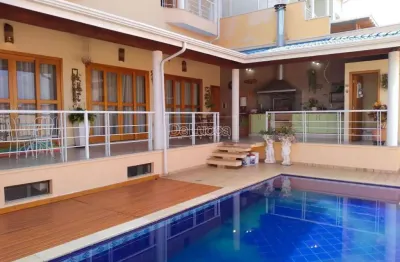 Casa em condomínio fechado com 4 quartos à venda na rua carlos penteado stevenson, 1059, jardim recanto, valinhos, 365 m2 por r$ 1.800.000