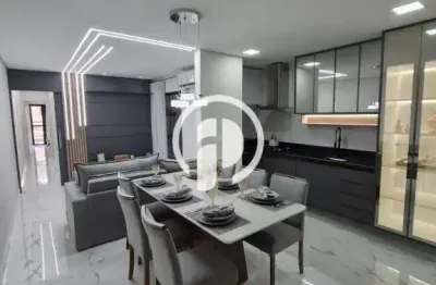 Espetacular apartamento garden decorado utinga com 3 dorms, suite, 2 vgs, 80m2