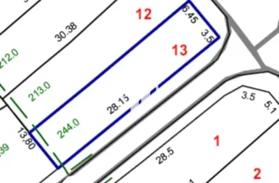 Terreno para venda parque das nações, esquina 244m²