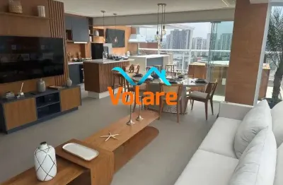 Cobertura de luxo no centro de osasco-sp: 3 suítes, 4 banheiros, 2 vagas de garagem e 135m².