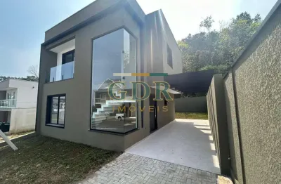 Casa em condomínio fechado com 3 quartos à venda na rua neriman nezetli, campo pequeno, colombo, 123 m2 por r$ 900.000