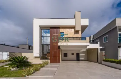 Casa em condomínio fechado com 3 quartos à venda na rua nova tirol, vila são tiago, piraquara, 200 m2 por r$ 1.389.000