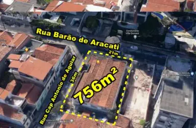 Veras vende terreno 756m² na rua barão de aracati - aldeota - fortaleza - ceará