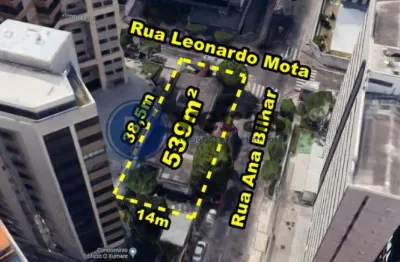 Terreno à venda na Rua Leonardo Mota, Meireles, Fortaleza