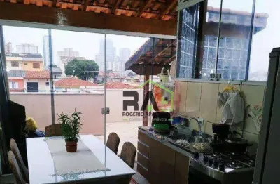 Cobertura com 2 dormitórios à venda, 96 m² por r$ 424.000,00 - vila scarpelli - santo andré/sp
