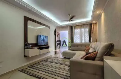 Casa com 3 dormitórios à venda, 109 m² por r$ 650.000 - vila homero thon - santo andré/sp