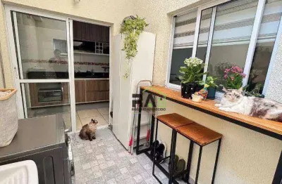 Apartamento com 2 dormitórios à venda, 65 m² por r$ 320.000 - vila sacadura cabral - santo andré/sp