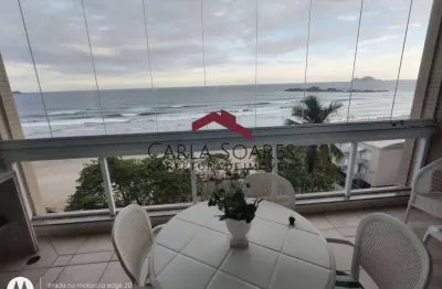 Lindo Apartamento com ampla sacada frente mar p Venda Pitangueiras Guarujá