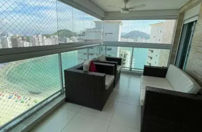Apartamento para venda com vista para o mar na praia das asturias, guaruja