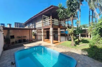 Casa  4 dormitórios com casa de caseiro completa -jd virgínia-guarujá/sp