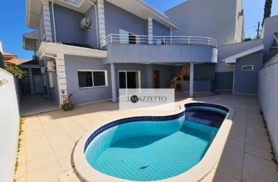 Sobrado com 5 dormitórios para alugar, 405 m² por r$ 13.497,71/mês - jardim residencial santa clara - indaiatuba/sp