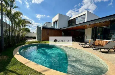 Sobrado com 4 dormitórios à venda, 402 m² por r$ 5.500.000,00 - condomínio villa dos pinheiros - indaiatuba/sp