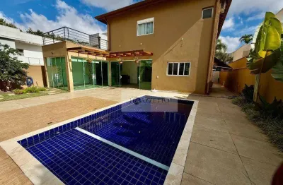 Sobrado com 4 dormitórios para alugar, 306 m² por r$ 16.477,00/mês - jardim residencial santa clara - indaiatuba/sp