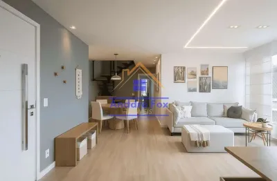 Cobertura,  2 salas, varanda, 4 quartos com armários,2 suítes, terraço, 2 vagas à venda, 182m², r$