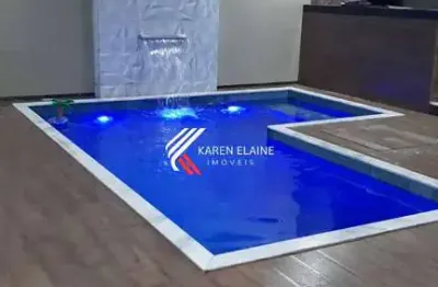 Casa de alto padrão com piscina à venda, 03 dorm. 01 suíte na pedra branca.