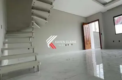Sobrado novo alto padrão à venda com 2 suítes no bela vista – palhoça
