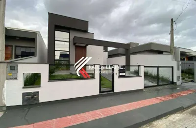 Casa nova à venda: 3 dorm (1 suíte), sozinha no terreno-bela vista, palhoça