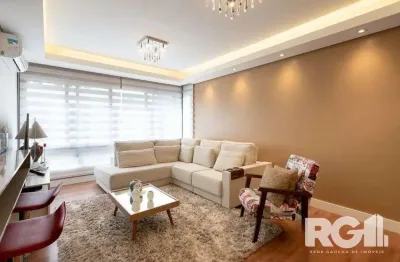Apartamento de 3 dormitórios com suíte e churrasqueira, lavabo e 2 vagas de garagem.