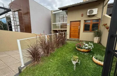 Sobrado com 133 m2, 3 dormitórios e 2 vagas, semimobiliado a venda em nova santa rita.